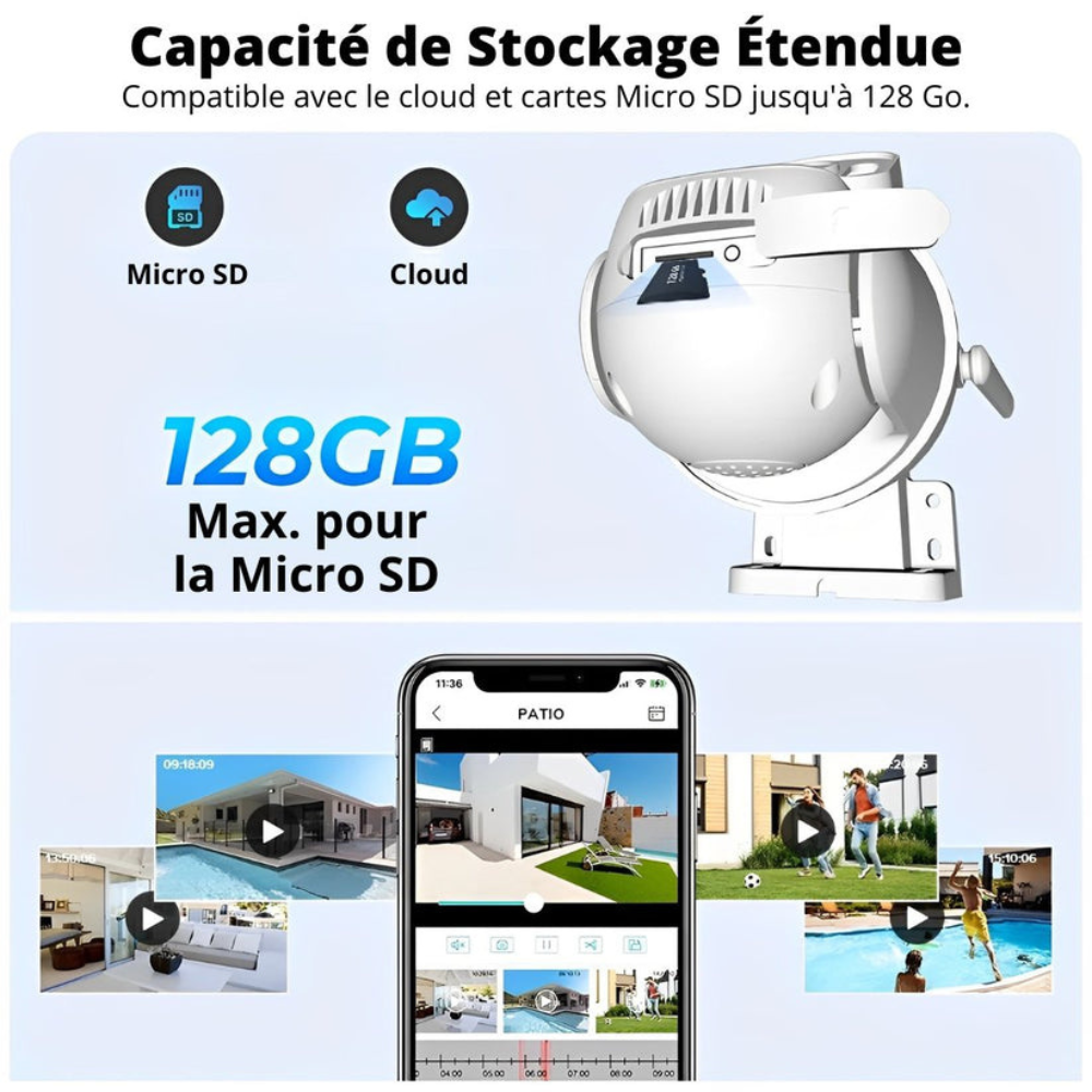 Caméra de surveillance 4k