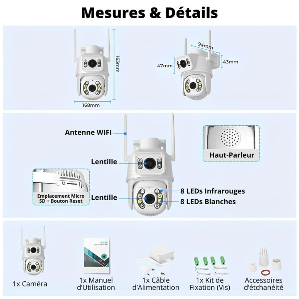 Caméra de surveillance 4k